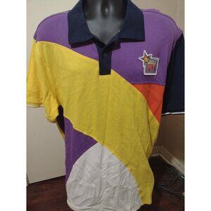 Born Fly Any Town USA Polo Shirt 3XL Mens Multicolor Colorblack Short Sleeve